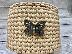 Замок поворотний на гвинтах Метелик. 5х3.5 см. Колір - черный.