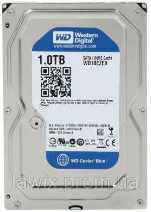 Жорсткий диск Western Digital Blue 1TB 7200rpm 64MB WD10EZEX 3.5 SATA III - фото 1 - id-p1673657168