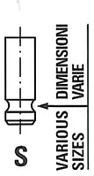 Впускной клапан Freccia R6462/SCR для CHEVROLET AVEO седан (T200)