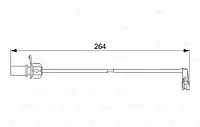 Сигнализатор Bosch 1987474517 AP617, износ тормозных колодок для AUDI A8 (4H_) 3.0 TFSI quattro