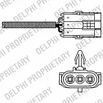 Лямбда-Зонд Delphi ES10970-12B1 ES10970 для RENAULT 19 II (B/C53_)