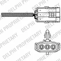 Лямбда-Зонд Delphi ES10970-12B1 ES10970 для RENAULT 19 II (B/C53_)