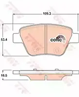 Колодка торм. диск. SKODA OCTAVIA, YETI задн. (пр-во TRW)