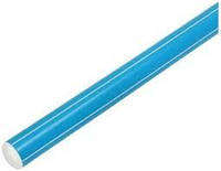 Палка гимнастическая пластиковая 100 см. диам. 2 см. голуб
