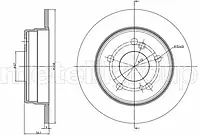 Тормозной диск Metelli 23-0104 для MERCEDES-BENZ 190 (W201)