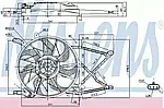 Вентилятор радіатора OPEL ASTRA G (98-) (пр-во Nissens)