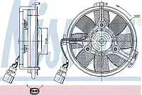 Вентилятор радиатора AUDI, SKODA, VW (пр-во Nissens)