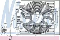 Вентилятор радиатора BMW (пр-во Nissens)