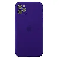 Чехол Silicone Case Full Camera Protective (AA) для Apple iPhone 11 Pro Max Violet