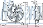 Вентилятор радіатора CITROEN BERLINGO/PEUGEOT PARTNER (96-) (пр-во Nissens)