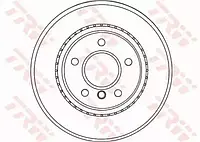 Тормозной диск TRW DF4450 для BMW 1 (E81)