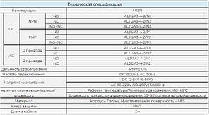ІНДУКТИВНИЙ ДАТЧИК Серія AL ALJ12A3-4-Z/P3 / ALJ12A3-4-Z/D1 / ALJ12A3-4-Z/D2 / ALJ12A3-4-J/A1 / ALJ12A3-4-J/A2, фото 3