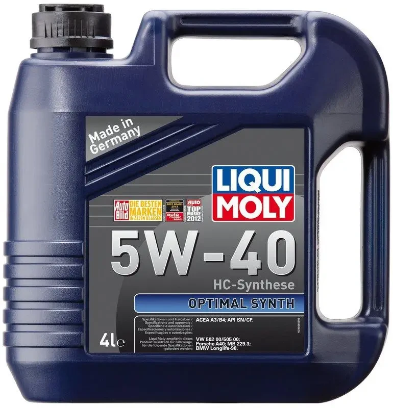 Масло моторн. Liqui Moly OPTIMAL SYNTH 5W-40 (Каністра 4л)