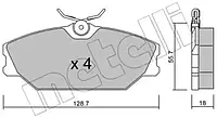 Комплект тормозных колодок Metelli 22-0142-2 23172, дисковый тормоз для RENAULT LAGUNA I (B56_, 556_)