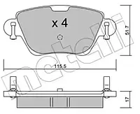 Комплект тормозных колодок Metelli 22-0319-0 23557, дисковый тормоз для FORD MONDEO III (B5Y)