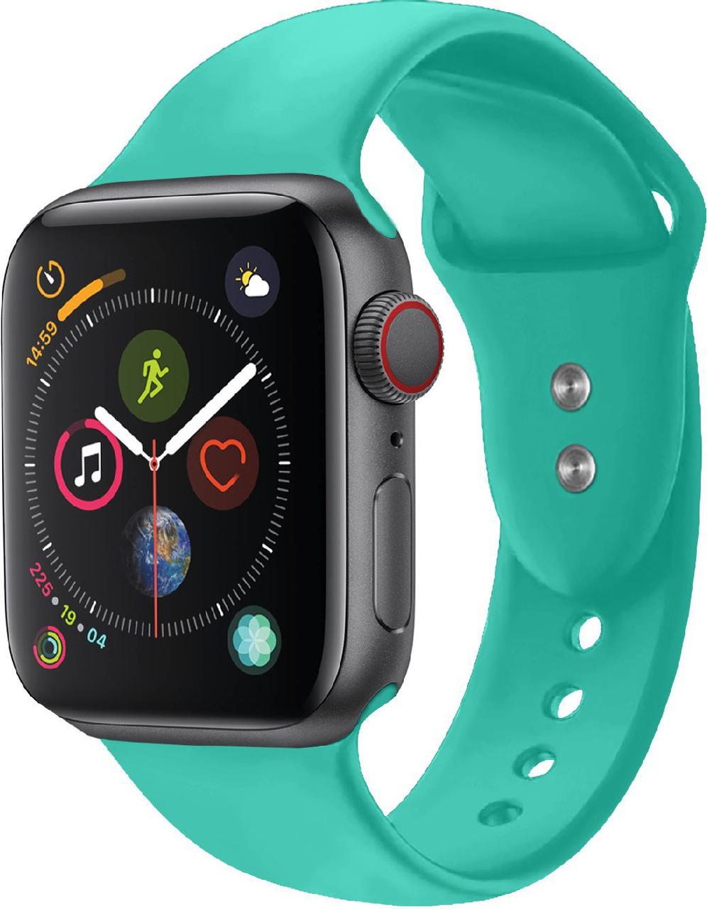 Силіконовий ремінець Promate Oryx-38ML для Apple Watch 38-40 мм Turquoise (Уцінка) (ch_oryx-38ml.turquoise)