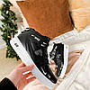 Жіночі кросівки Nike Air Force 1 TM High Total Black Взуття на дівчину Найк Аір Форс Чорні високі Демісезон, фото 2