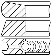 Комплект поршневых колец Goetze Engine 08-422000-00 для NISSAN PRIMASTAR автобус (X83)