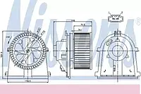 Вентилятор салона AUDI, VW (пр-во Nissens)