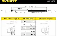 Газовая пружина Monroe ML5900, крышка багажник для TOYOTA AURIS (_E15_)