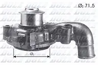 Водяной насос Dolz F165 для FORD ESCORT '86 Express (AVF)