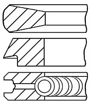 Комплект поршневых колец Goetze Engine 08-114400-00 для BMW 3 (E46)