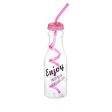 Пляшка коктейльна Enjoy 650 мл колір рожевий