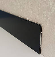 Черный плоский алюминиевый плинтус BEST DEAL 8/40 черный матовый, высота 40 мм, длина 2,5 м