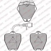 Комплект тормозных колодок Delphi LP1024 21454, дисковый тормоз для AUDI 100 (4A, C4)