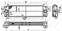 Интеркулер MERCEDES Sprinter 209D 06- (пр-во NRF)