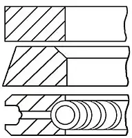 Комплект поршневых колец Goetze Engine 08-318706-10 для ARO 240-244