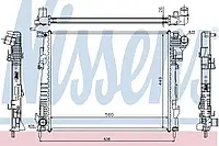 Радиатор охлаждения NISSAN; OPEL; RENAULT (пр-во Nissens)