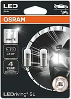 (к/т 2 шт) Лампа светодиодная Osram LED (1W 12V BA9S T4W 4000K) 3893DWP-02B