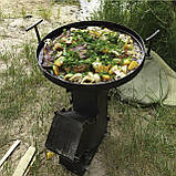 Турбопічка 2 мм (середня) дров'яна реактивна туристична для риболовлі турбочкова піч "Ракета", фото 2