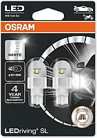 Лампа светодиодная W16W LED 12V 3W W2,1x9,5d LEDriving SL (Blistrer 2шт) (пр-во OSRAM)