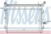 Радіатор охолодження AUDI; SEAT; SKODA; VW (пр-во Nissens)
