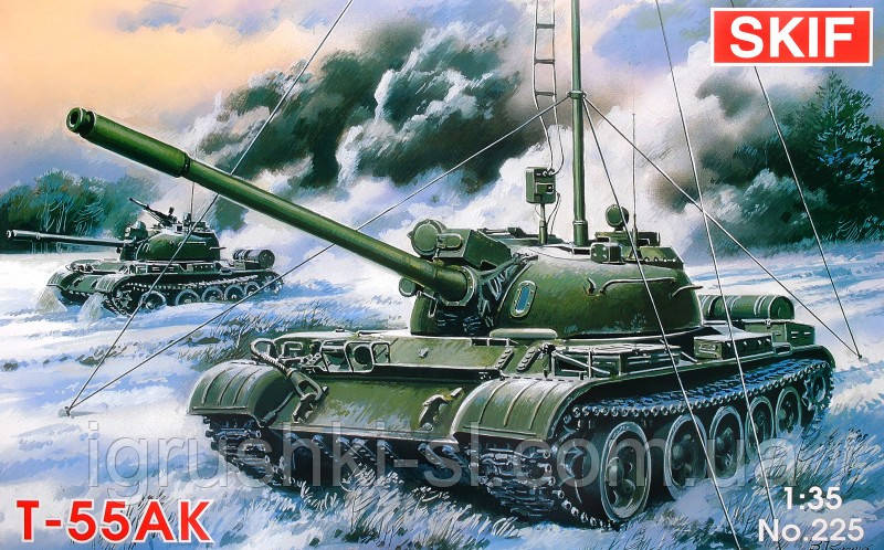 Збірна модель (1:35) Командирський танк T-55AK
