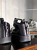 Жіночі кросівки Nike Air Force 1 TM High Total Black Взуття на дівчину Найк Аір Форс Чорні високі Демісезон, фото 3