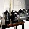 Жіночі кросівки Nike Air Force 1 TM High Total Black Взуття на дівчину Найк Аір Форс Чорні високі Демісезон, фото 4