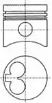 Поршень двигуна VAG 77,01 1,6 D/2,4 D (пр-во NURAL)