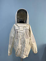 Куртка бджоляра, вентиляція, євромаска, бавовна, розмір L S, Білий