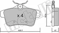 Комплект тормозных колодок Metelli 22-0855-0 24922, дисковый тормоз для CITROËN C4 Grand Picasso I (UA_)