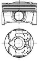 Поршень Nural 87-444800-00 для BMW 1 (F20)