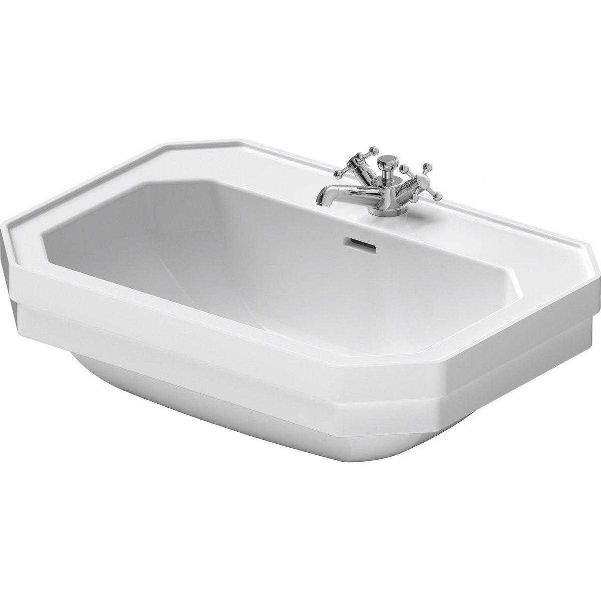 Умивальник підвісний DURAVIT 1930 700x500x245мм прямокутний білий 0438700000