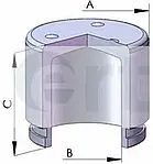 Поршень ERT 150681-C, корпус скоби гальма для CITROËN C-CROSSER (EP_)