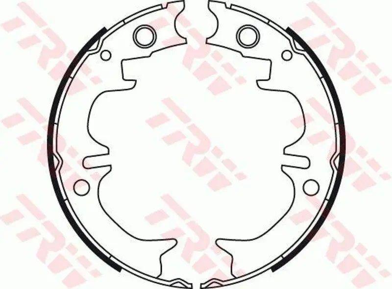Комплект гальмівних колодок TRW GS8714, гальмівна система для LEXUS ES (_V4_)