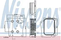 Радиатор масляный MERCEDES C-CLASS W 203 (00-) (пр-во Nissens)