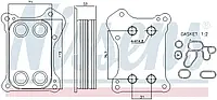 Радиатор масляный FIAT DOBLO (152, 263) (09-) 1.3 MJTD (пр-во Nissens)