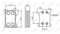 Масляный радиатор NRF 31167, двигательное масло для ALFA ROMEO MITO (955_)