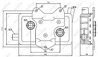 Радиатор масляный MВ SPRINTER W901-905/VITO I W 638 (пр-во NRF)